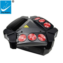 Spider Moving Head Light, 9 X 10W RGBW 19/51 Channels DMX and Sound Activated for Wedding Disco Dj Party Lights
